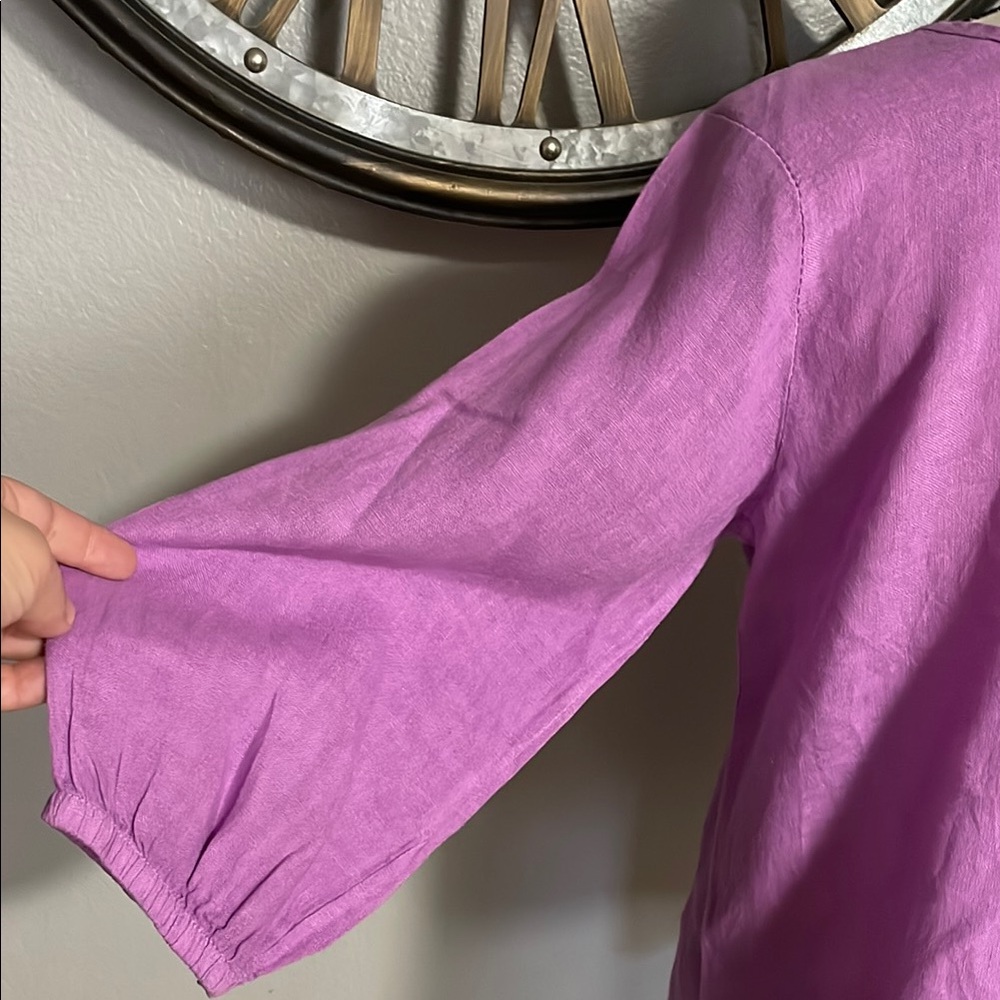 TERZO MILLENNIO Purple Women's Top - Picture 5 of 7